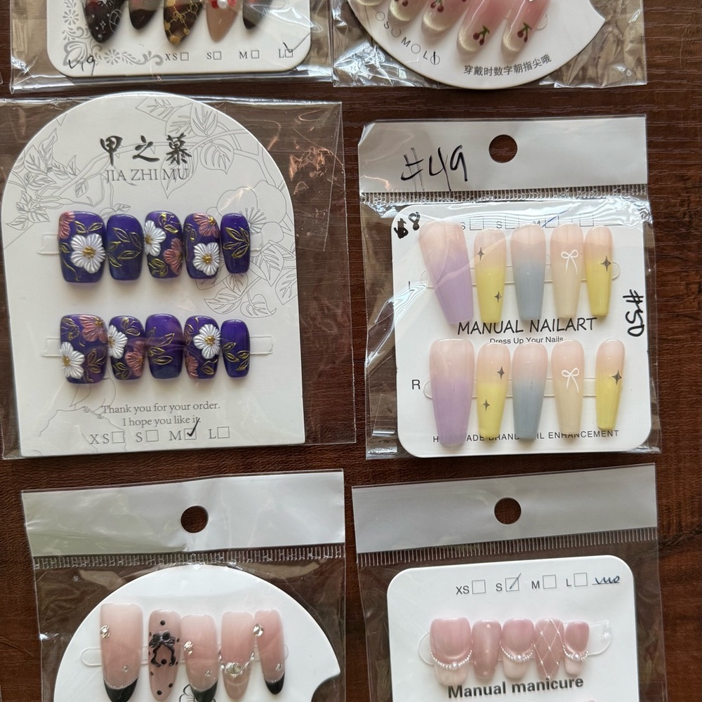 Assorted Press on Nail Sets - Bundle of 12 - Picture 3 of 15